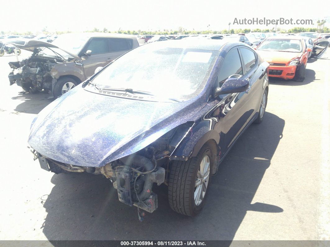 2014 Hyundai Elantra Se Blue vin: 5NPDH4AE7EH532805