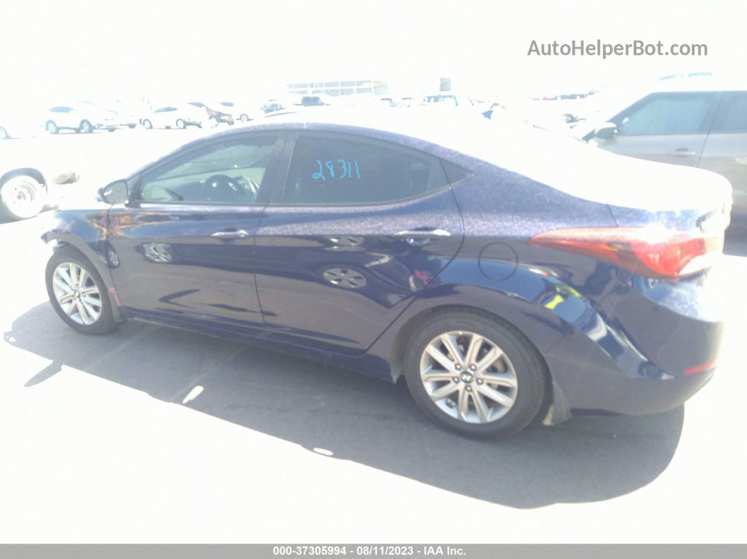 2014 Hyundai Elantra Se Blue vin: 5NPDH4AE7EH532805