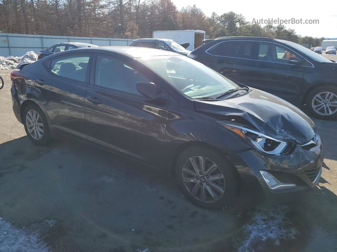 2014 Hyundai Elantra Se Черный vin: 5NPDH4AE7EH543108