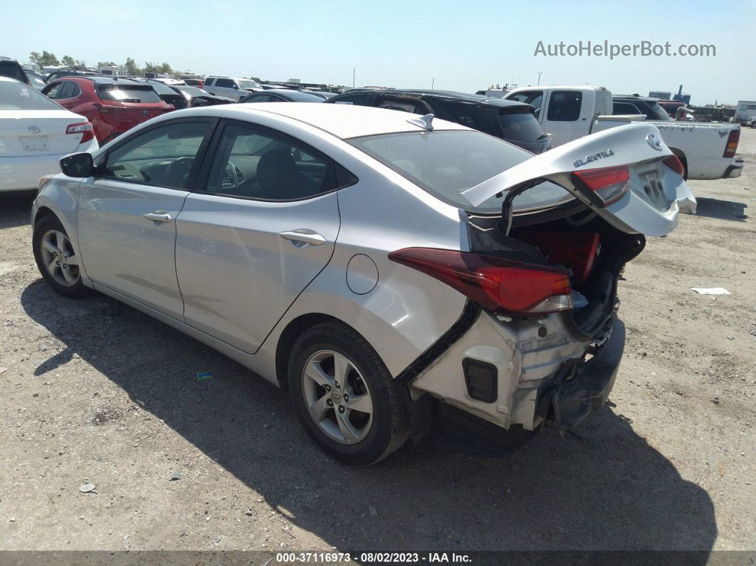 2015 Hyundai Elantra Se Silver vin: 5NPDH4AE7FH554398