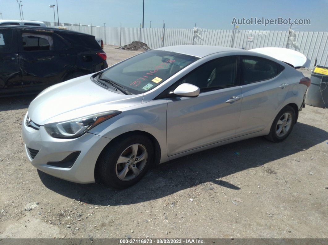 2015 Hyundai Elantra Se Silver vin: 5NPDH4AE7FH554398