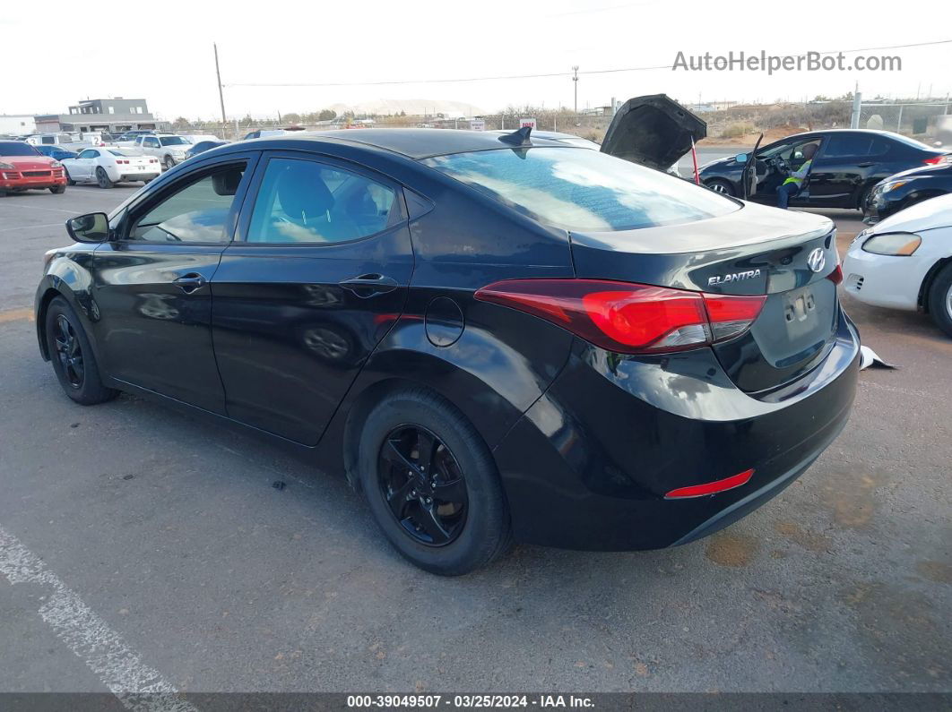 2015 Hyundai Elantra Se Черный vin: 5NPDH4AE7FH560086