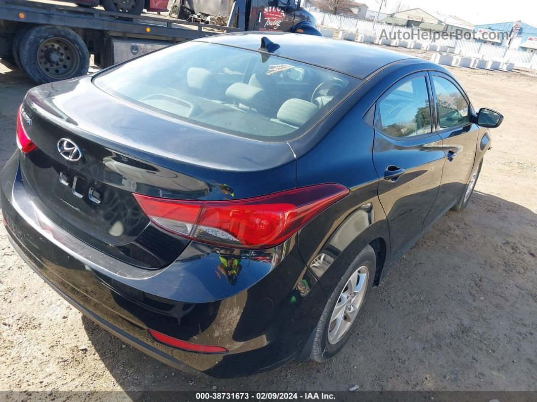 2015 Hyundai Elantra Se Черный vin: 5NPDH4AE7FH566552