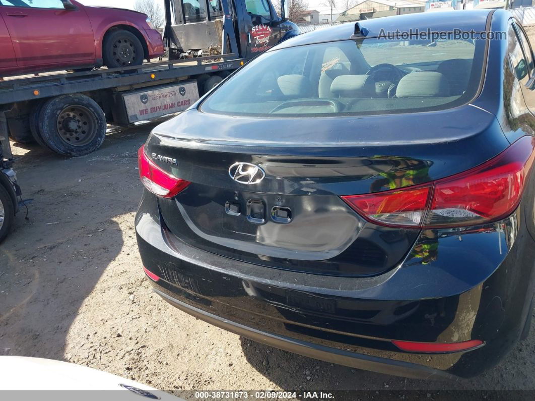 2015 Hyundai Elantra Se Черный vin: 5NPDH4AE7FH566552