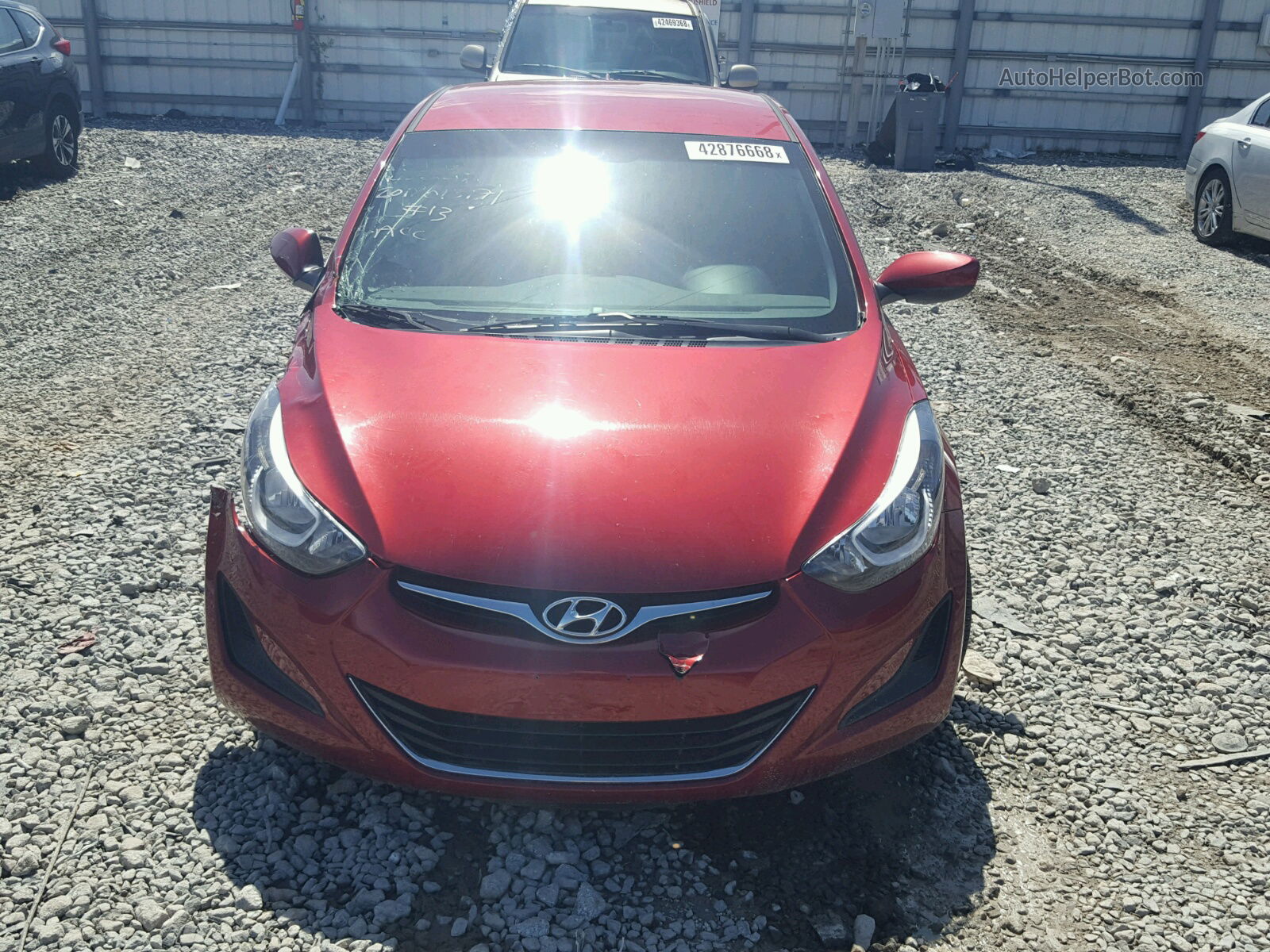 2015 Hyundai Elantra Se Red vin: 5NPDH4AE7FH648457