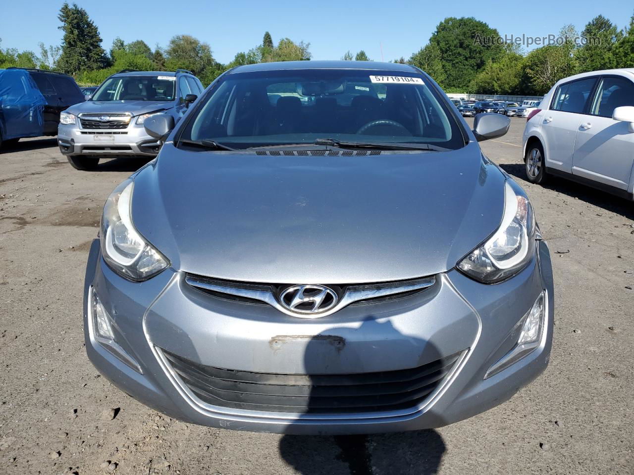 2016 Hyundai Elantra Se Silver vin: 5NPDH4AE7GH662747