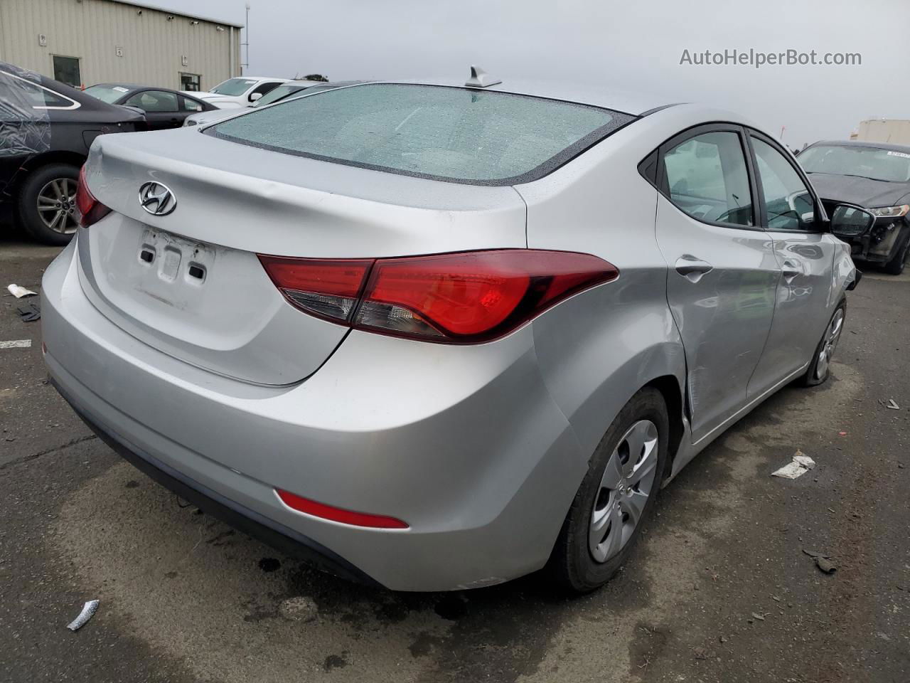 2016 Hyundai Elantra Se Gray vin: 5NPDH4AE7GH681914