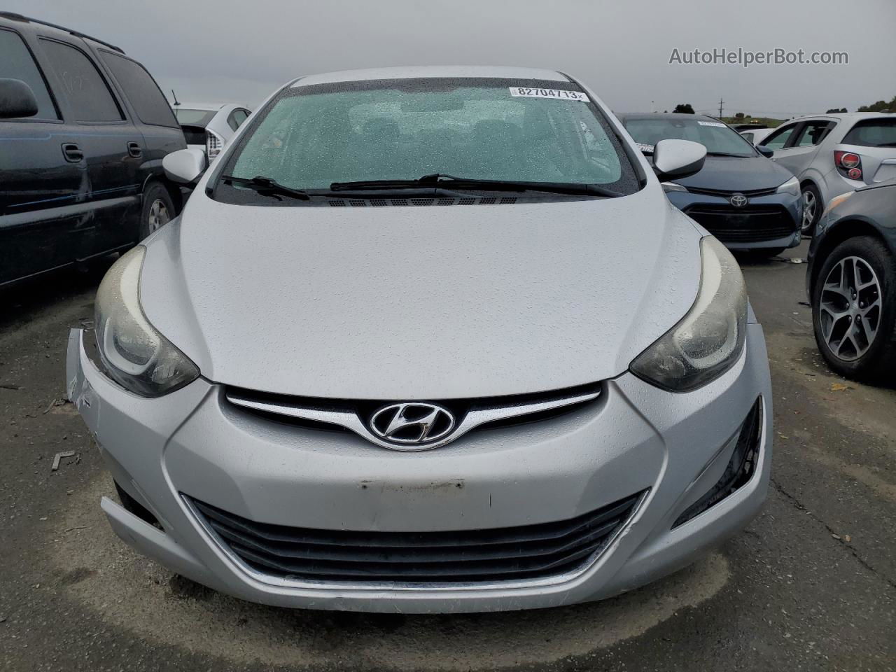 2016 Hyundai Elantra Se Gray vin: 5NPDH4AE7GH681914