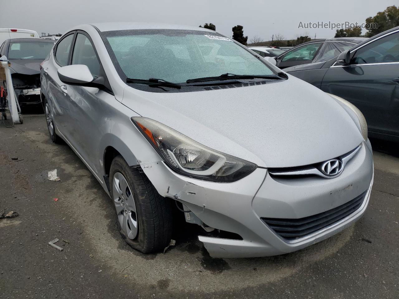 2016 Hyundai Elantra Se Серый vin: 5NPDH4AE7GH681914