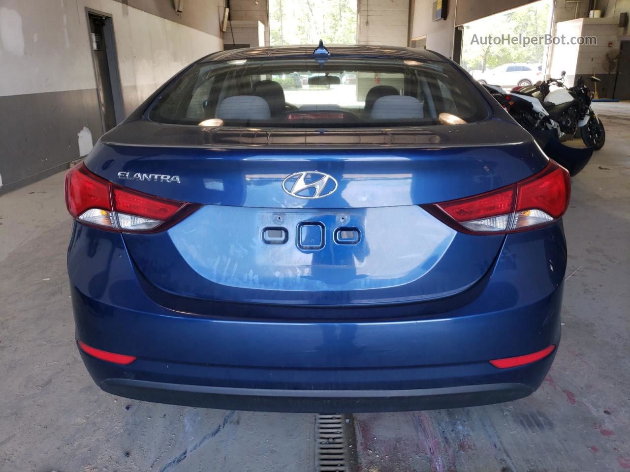 2016 Hyundai Elantra Se Blue vin: 5NPDH4AE7GH682657