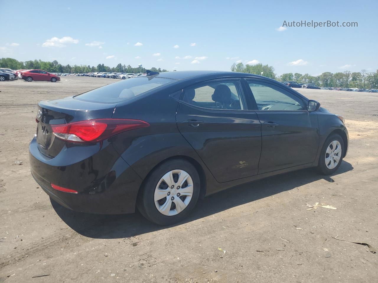 2016 Hyundai Elantra Se Black vin: 5NPDH4AE7GH684425