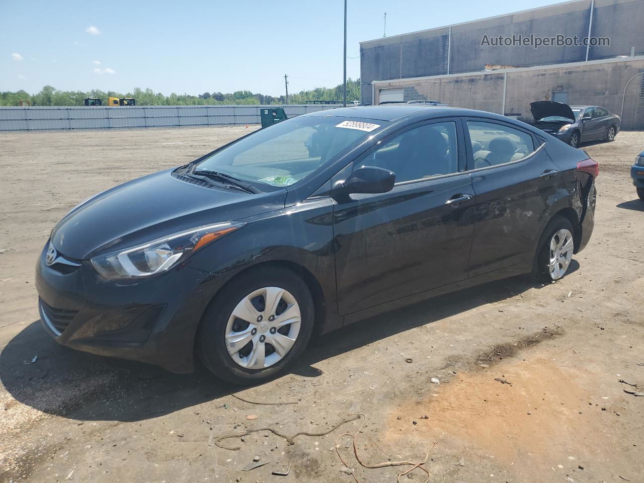 2016 Hyundai Elantra Se Black vin: 5NPDH4AE7GH684425