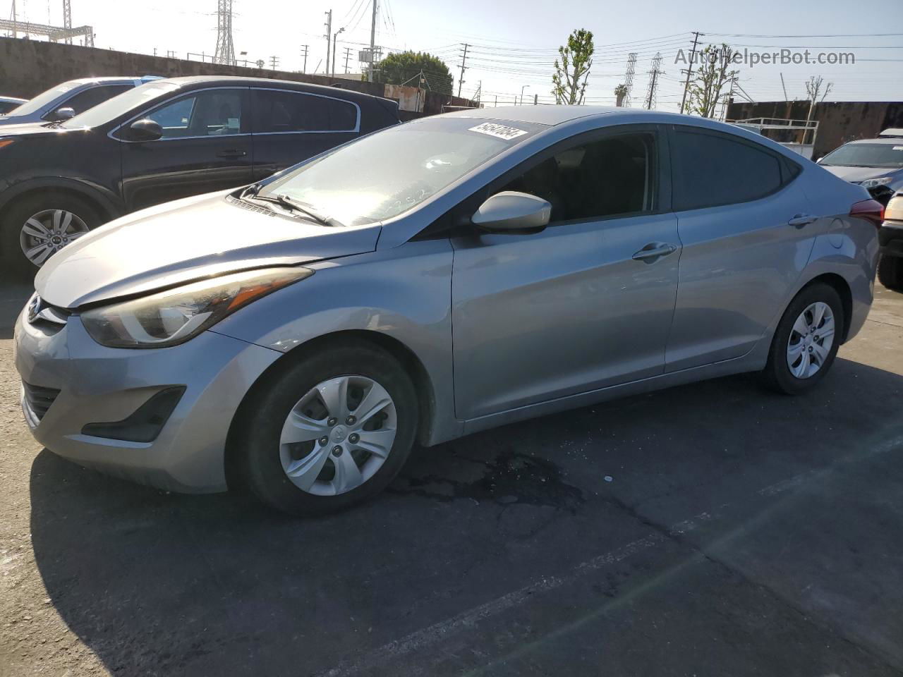 2016 Hyundai Elantra Se Silver vin: 5NPDH4AE7GH695246