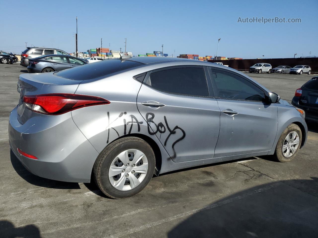 2016 Hyundai Elantra Se Silver vin: 5NPDH4AE7GH695246