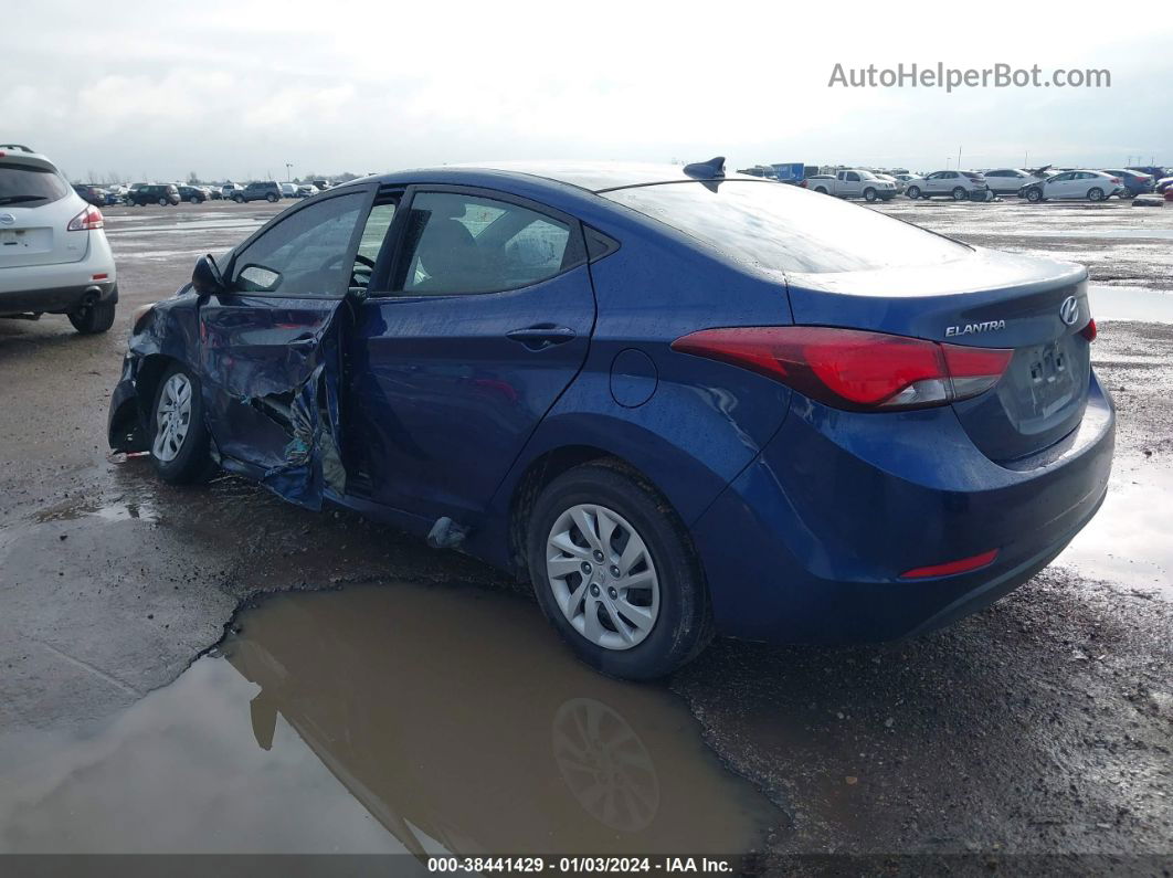 2016 Hyundai Elantra Se Blue vin: 5NPDH4AE7GH714099