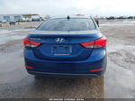 2016 Hyundai Elantra Se Blue vin: 5NPDH4AE7GH714099