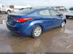 2016 Hyundai Elantra Se Blue vin: 5NPDH4AE7GH714099