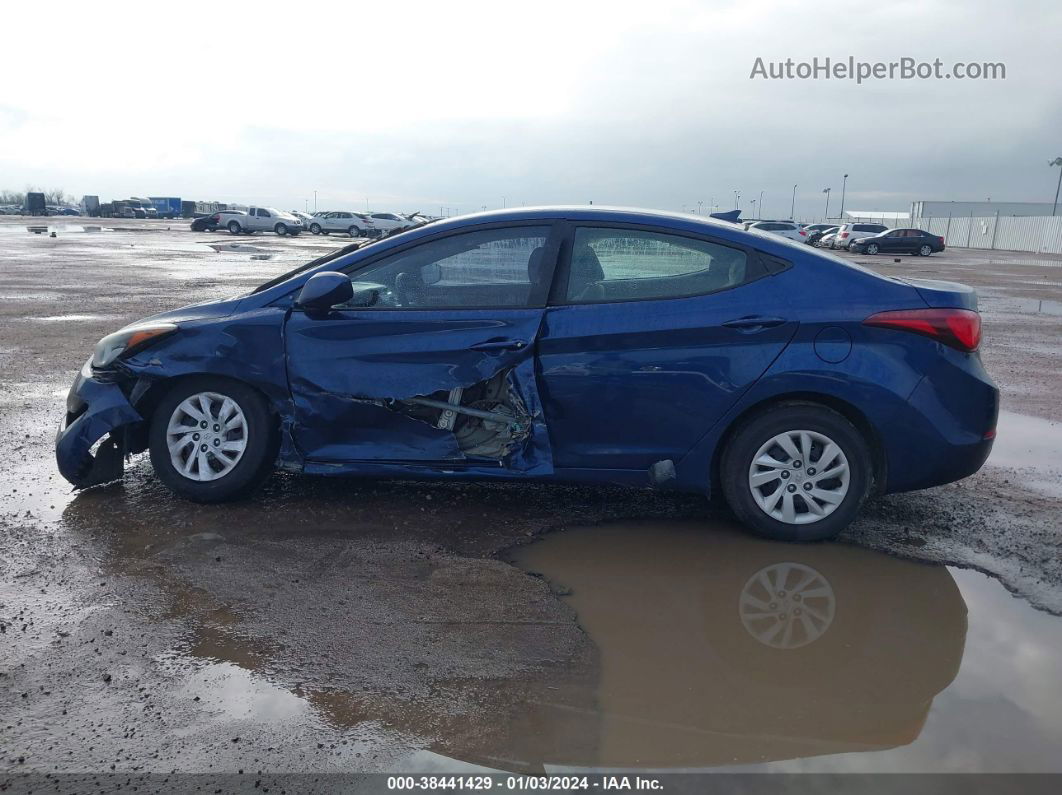 2016 Hyundai Elantra Se Blue vin: 5NPDH4AE7GH714099