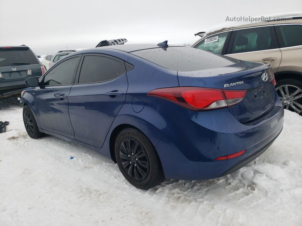 2016 Hyundai Elantra Se Синий vin: 5NPDH4AE7GH715432