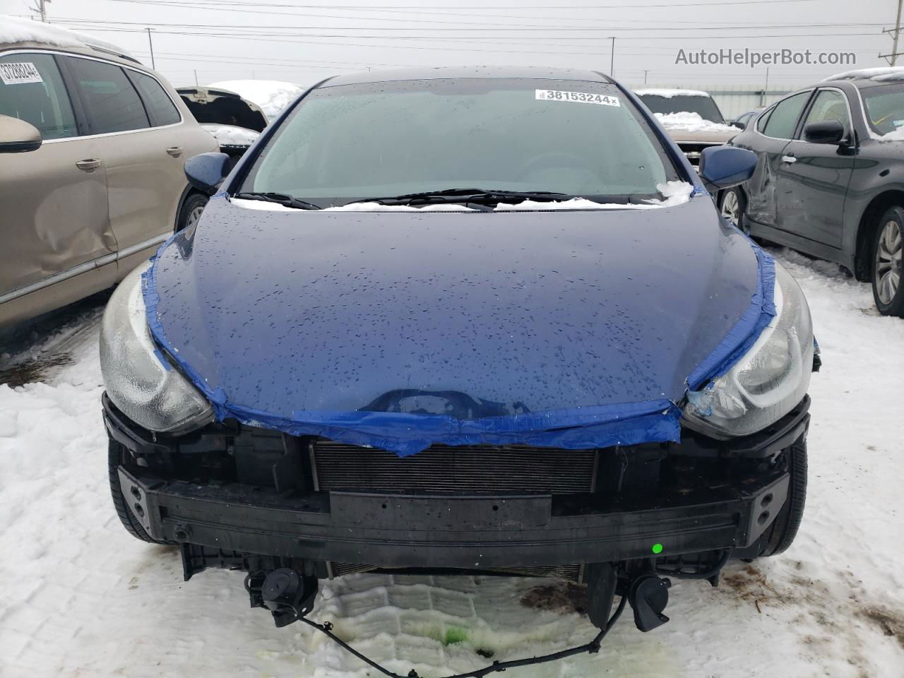 2016 Hyundai Elantra Se Синий vin: 5NPDH4AE7GH715432