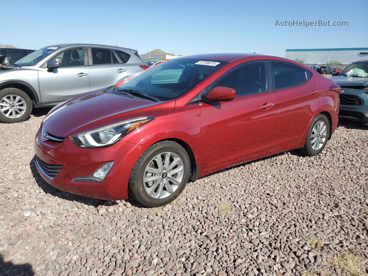 2016 Hyundai Elantra Se Red vin: 5NPDH4AE7GH721120