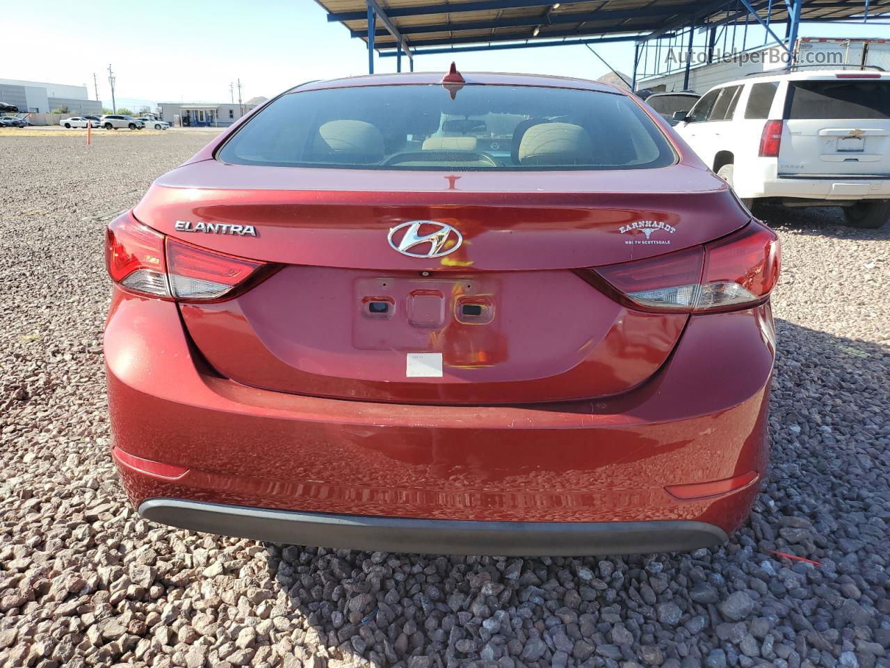 2016 Hyundai Elantra Se Red vin: 5NPDH4AE7GH721120