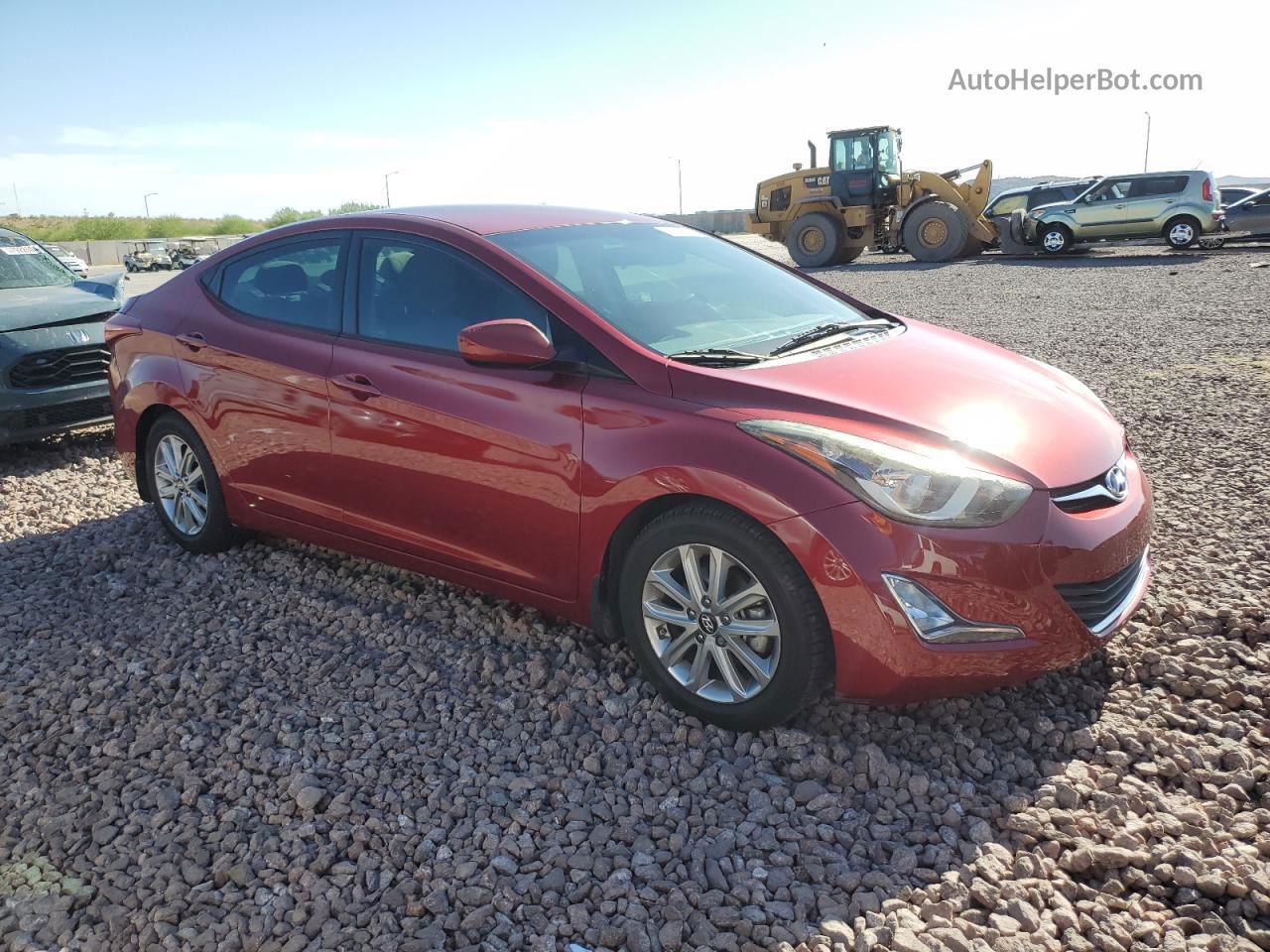 2016 Hyundai Elantra Se Red vin: 5NPDH4AE7GH721120