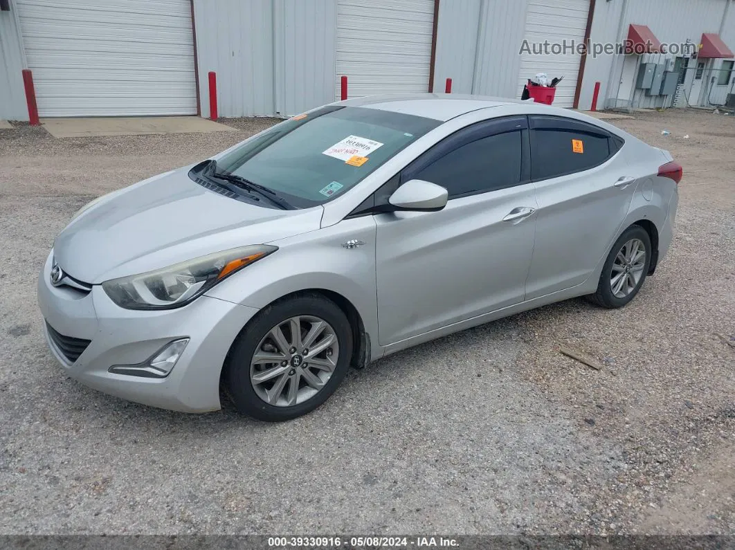 2016 Hyundai Elantra Se Silver vin: 5NPDH4AE7GH721750