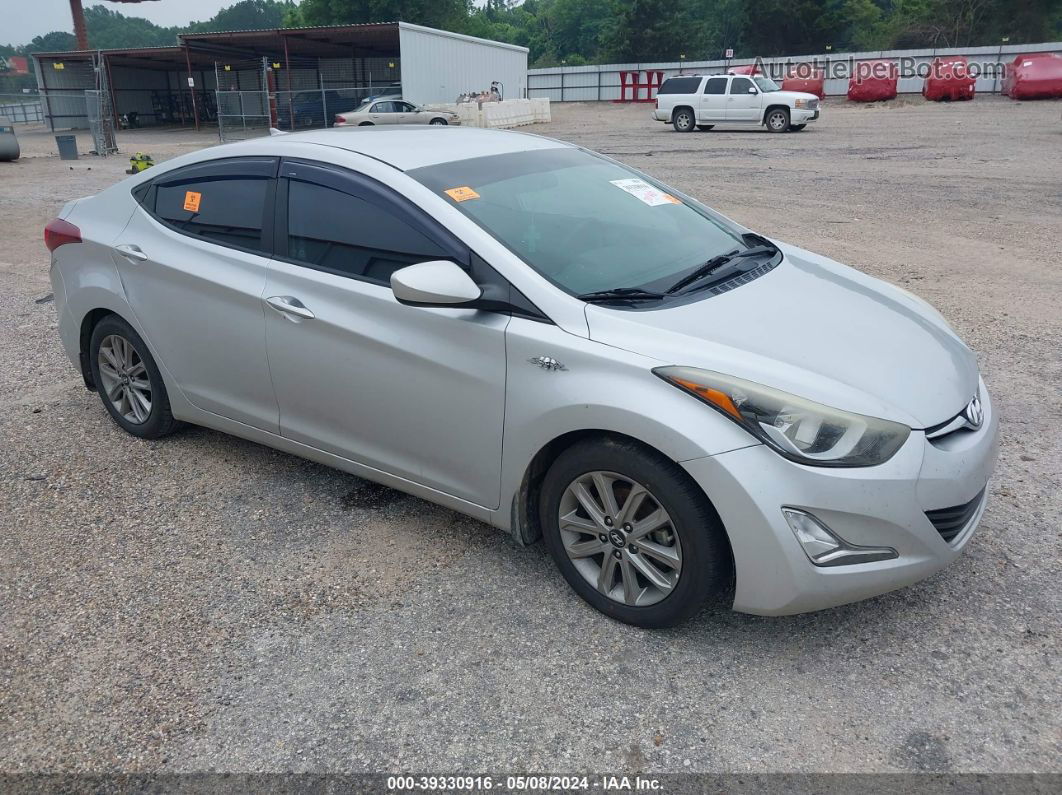 2016 Hyundai Elantra Se Silver vin: 5NPDH4AE7GH721750