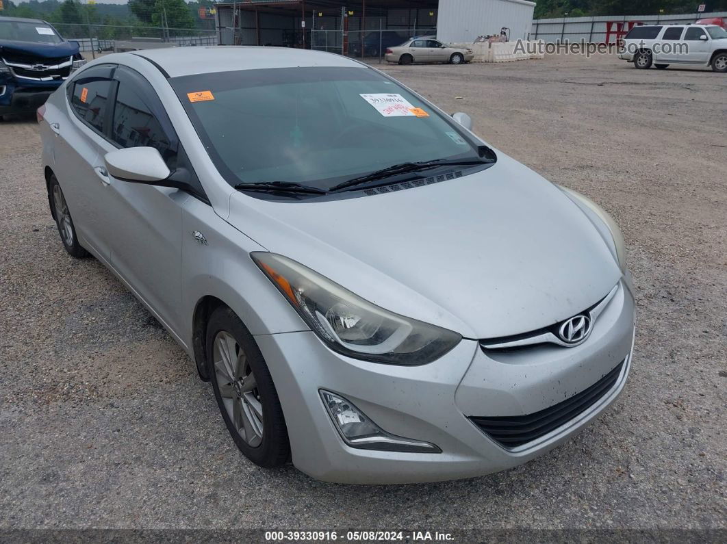 2016 Hyundai Elantra Se Silver vin: 5NPDH4AE7GH721750