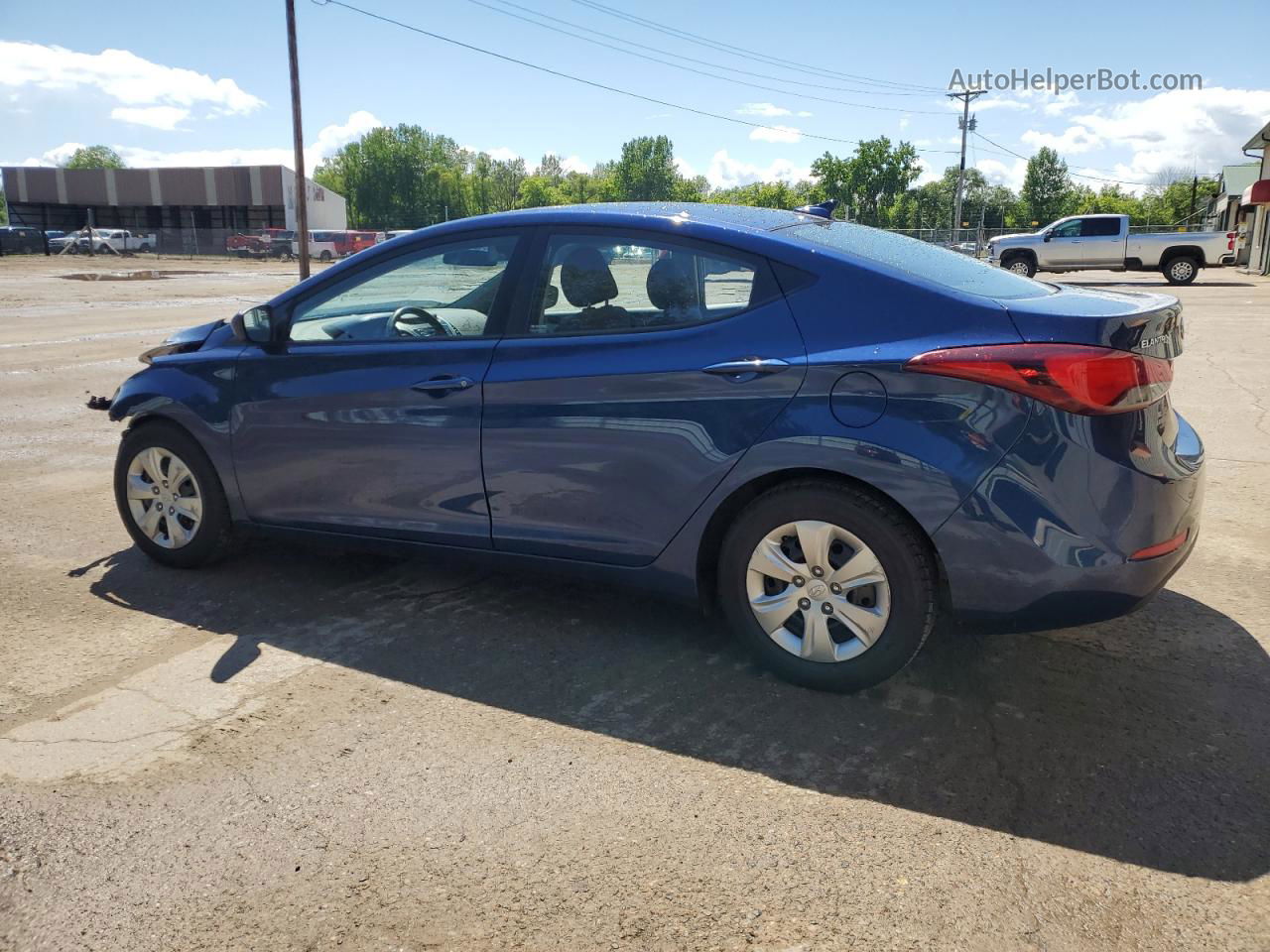 2016 Hyundai Elantra Se Синий vin: 5NPDH4AE7GH736524