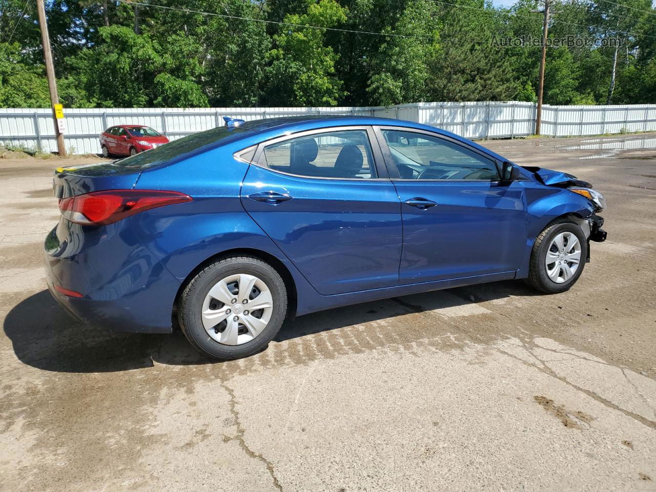 2016 Hyundai Elantra Se Blue vin: 5NPDH4AE7GH736524