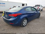 2016 Hyundai Elantra Se Blue vin: 5NPDH4AE7GH749015