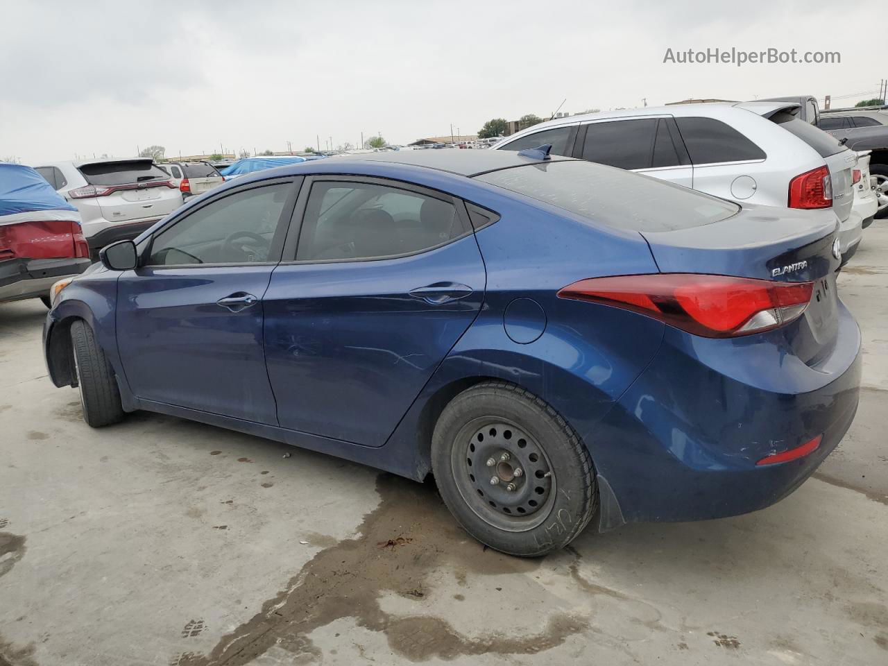 2016 Hyundai Elantra Se Blue vin: 5NPDH4AE7GH756045