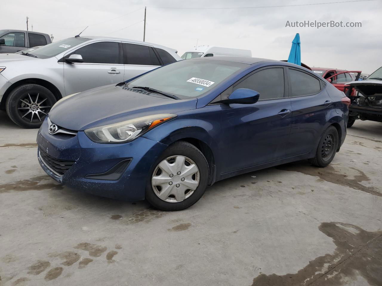 2016 Hyundai Elantra Se Blue vin: 5NPDH4AE7GH756045