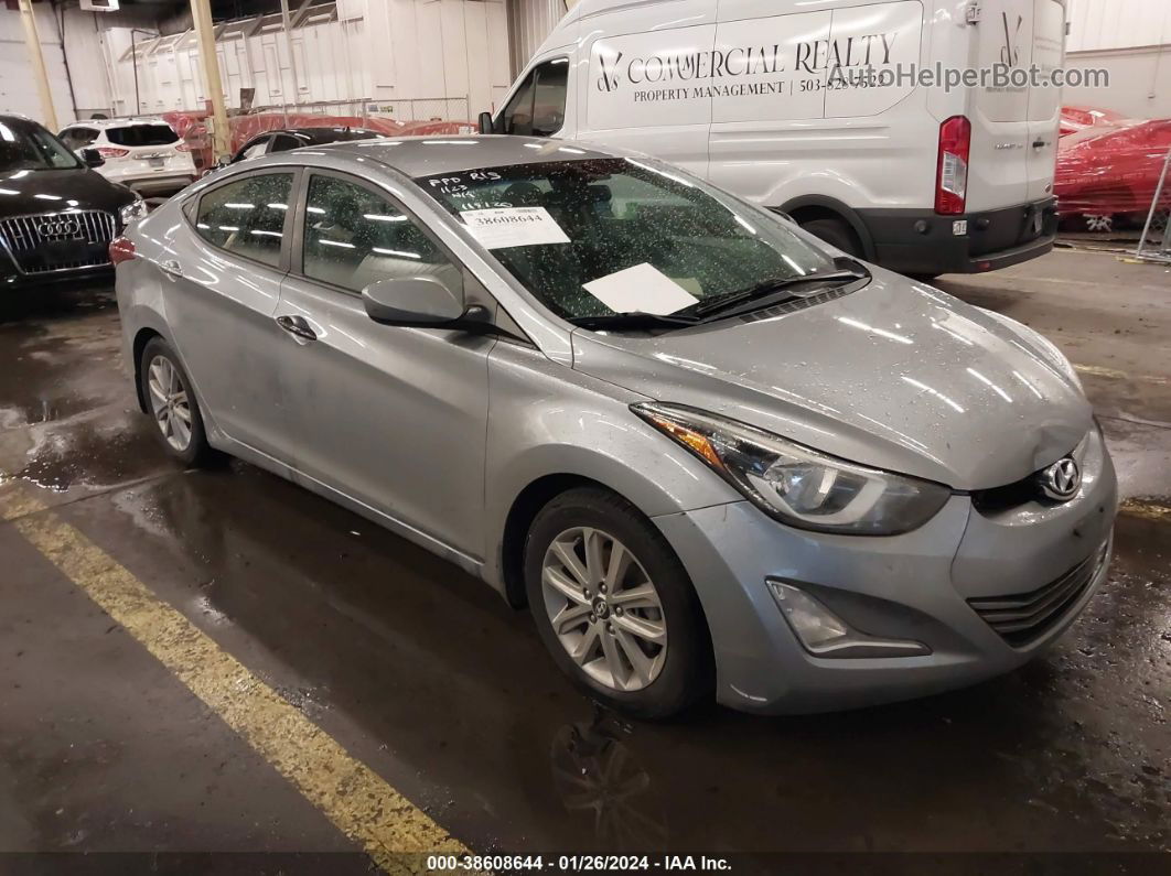 2016 Hyundai Elantra Se Gray vin: 5NPDH4AE7GH758457