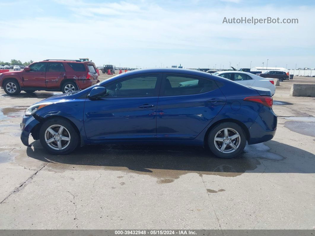 2016 Hyundai Elantra Se Blue vin: 5NPDH4AE7GH759317