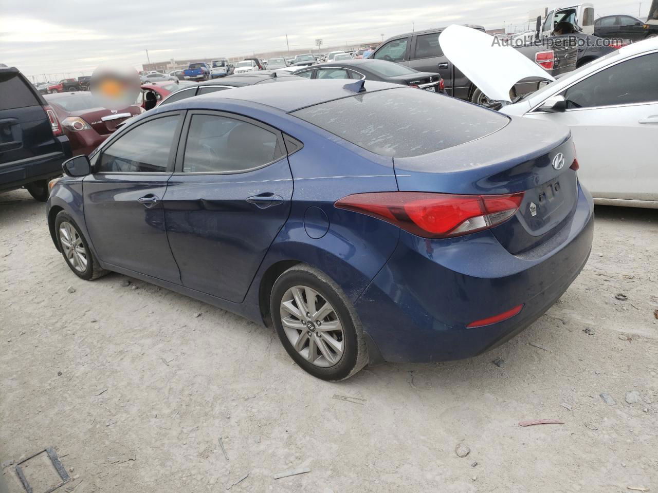 2016 Hyundai Elantra Se Blue vin: 5NPDH4AE7GH760841