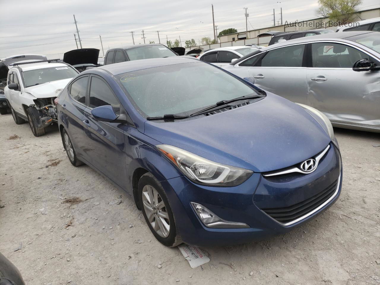 2016 Hyundai Elantra Se Blue vin: 5NPDH4AE7GH760841