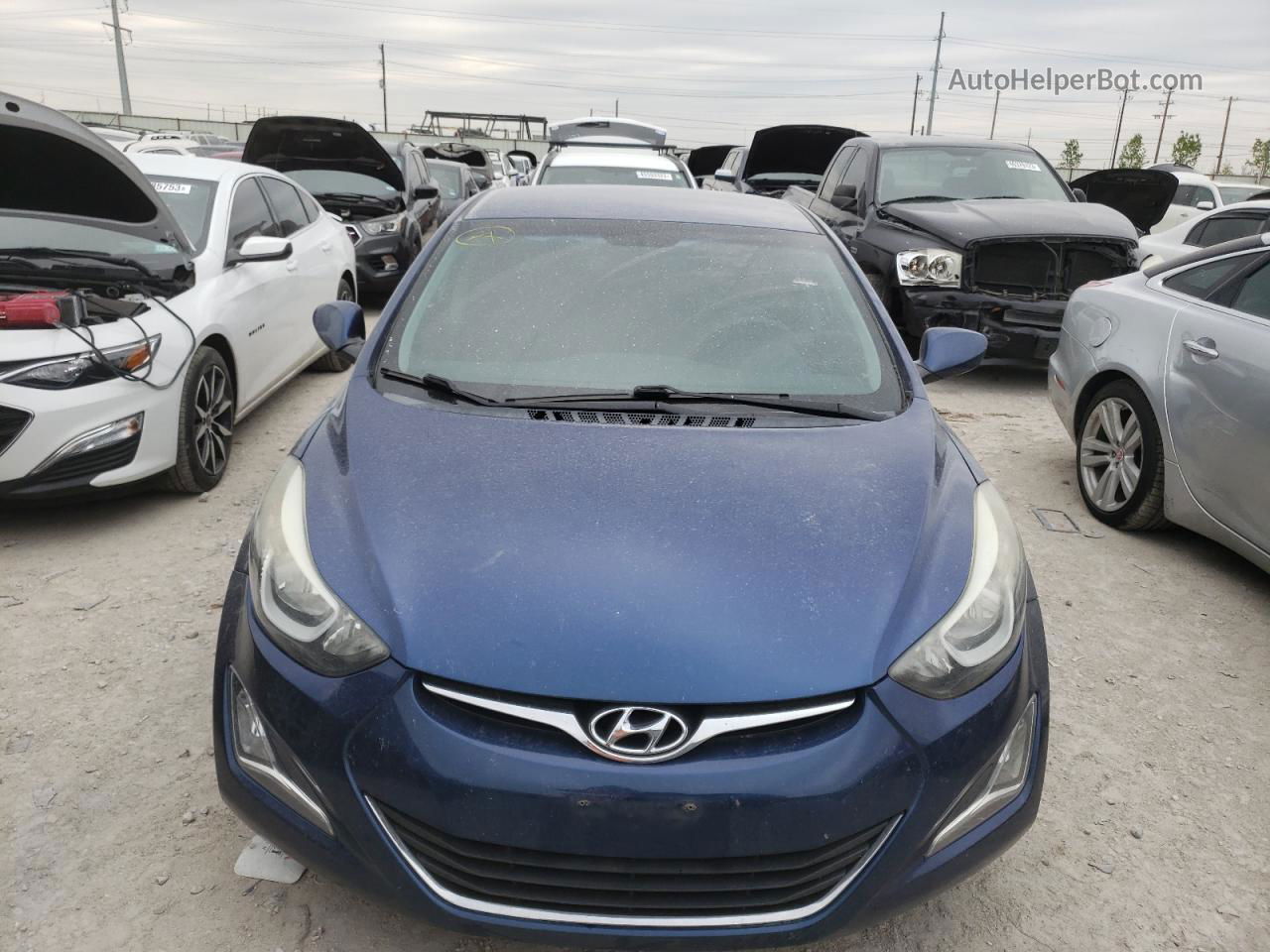 2016 Hyundai Elantra Se Blue vin: 5NPDH4AE7GH760841