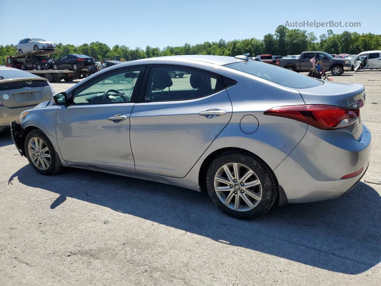 2016 Hyundai Elantra Se Silver vin: 5NPDH4AE7GH760872