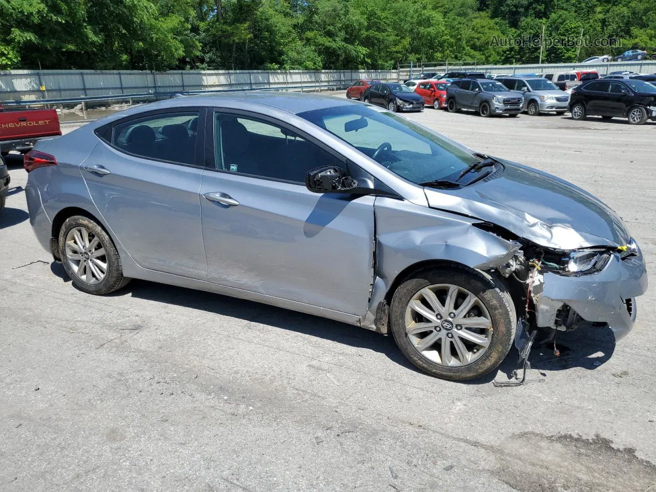 2016 Hyundai Elantra Se Silver vin: 5NPDH4AE7GH760872