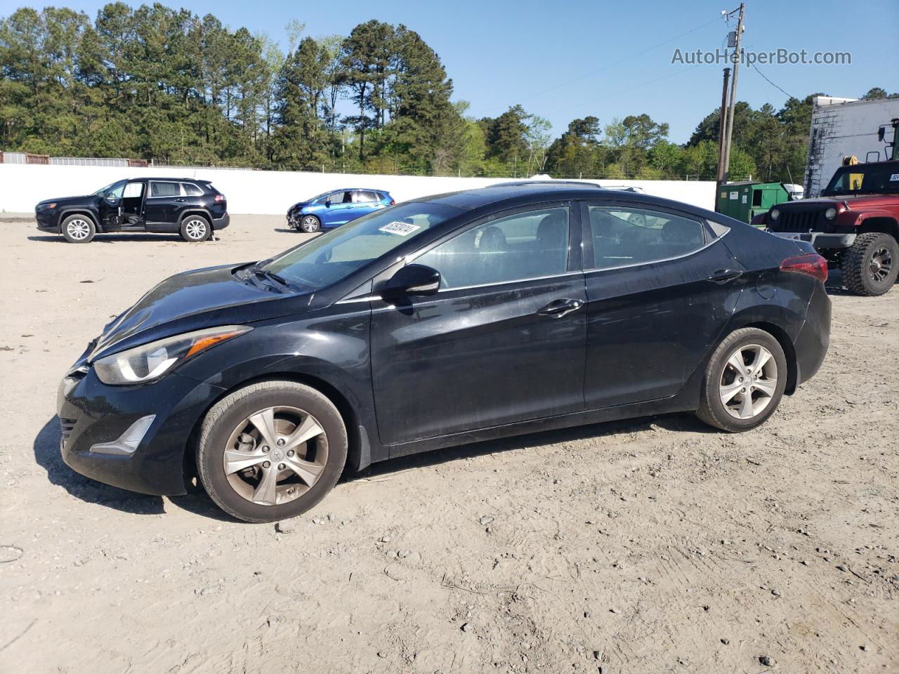 2016 Hyundai Elantra Se Black vin: 5NPDH4AE7GH763335