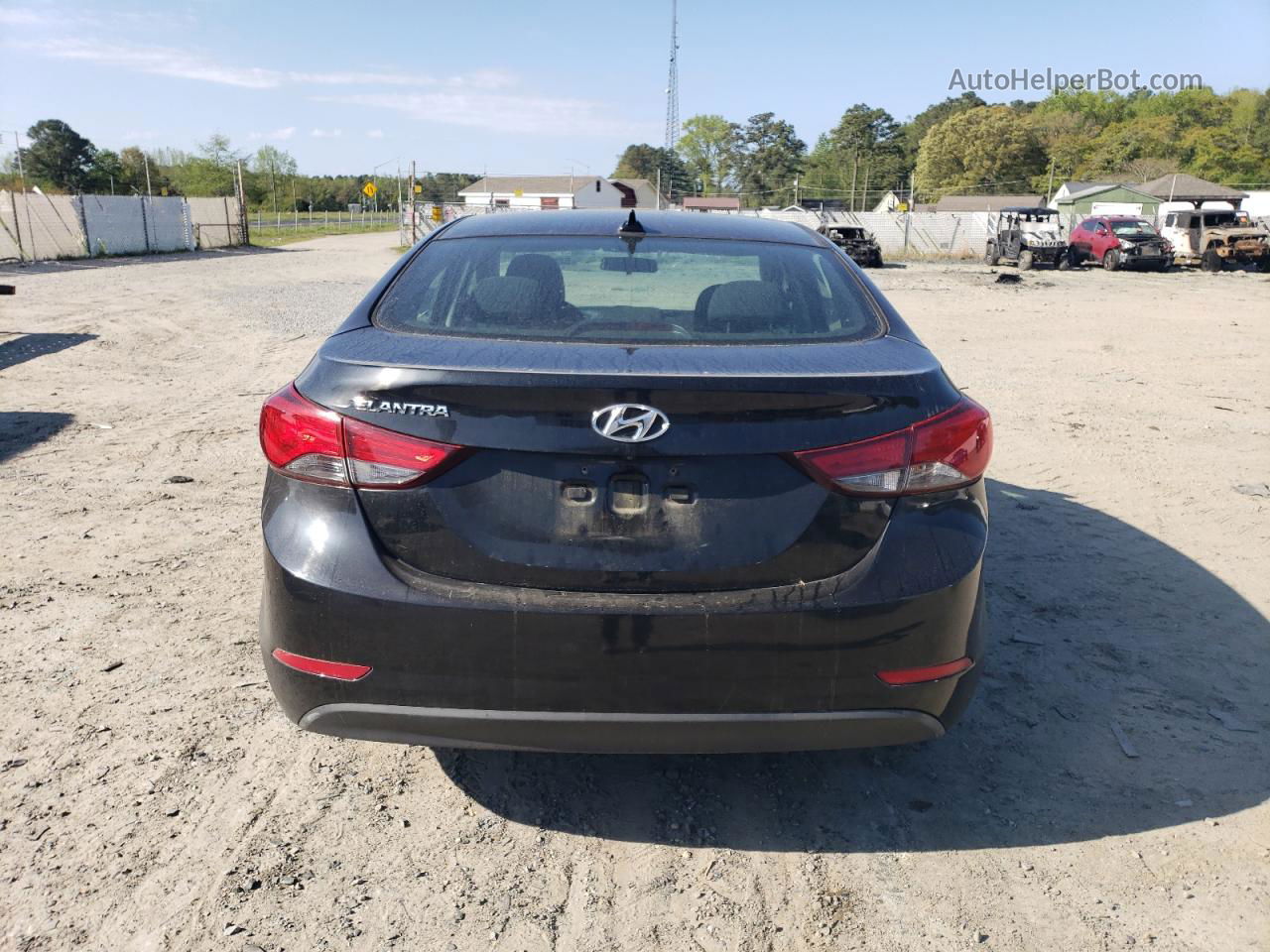 2016 Hyundai Elantra Se Black vin: 5NPDH4AE7GH763335