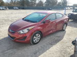 2016 Hyundai Elantra Se Red vin: 5NPDH4AE7GH766185