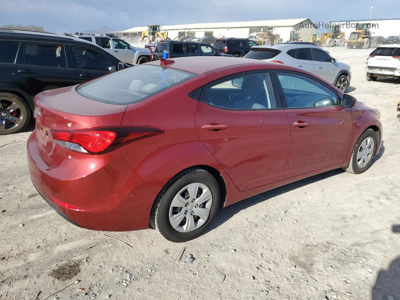 2016 Hyundai Elantra Se Red vin: 5NPDH4AE7GH766185