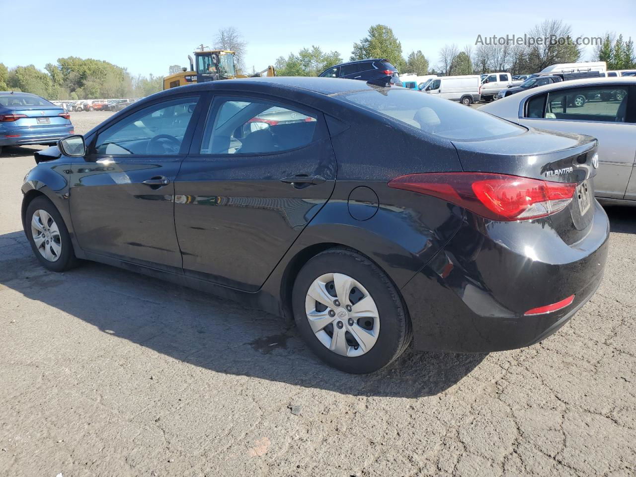 2016 Hyundai Elantra Se Black vin: 5NPDH4AE7GH766364