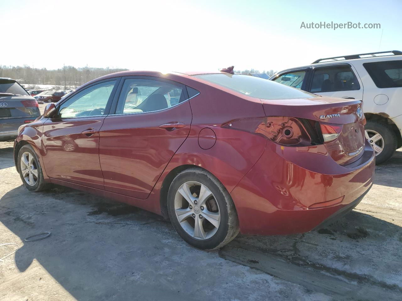 2016 Hyundai Elantra Se Бордовый vin: 5NPDH4AE7GH788204