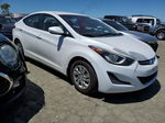 2016 Hyundai Elantra Se White vin: 5NPDH4AE7GH793466