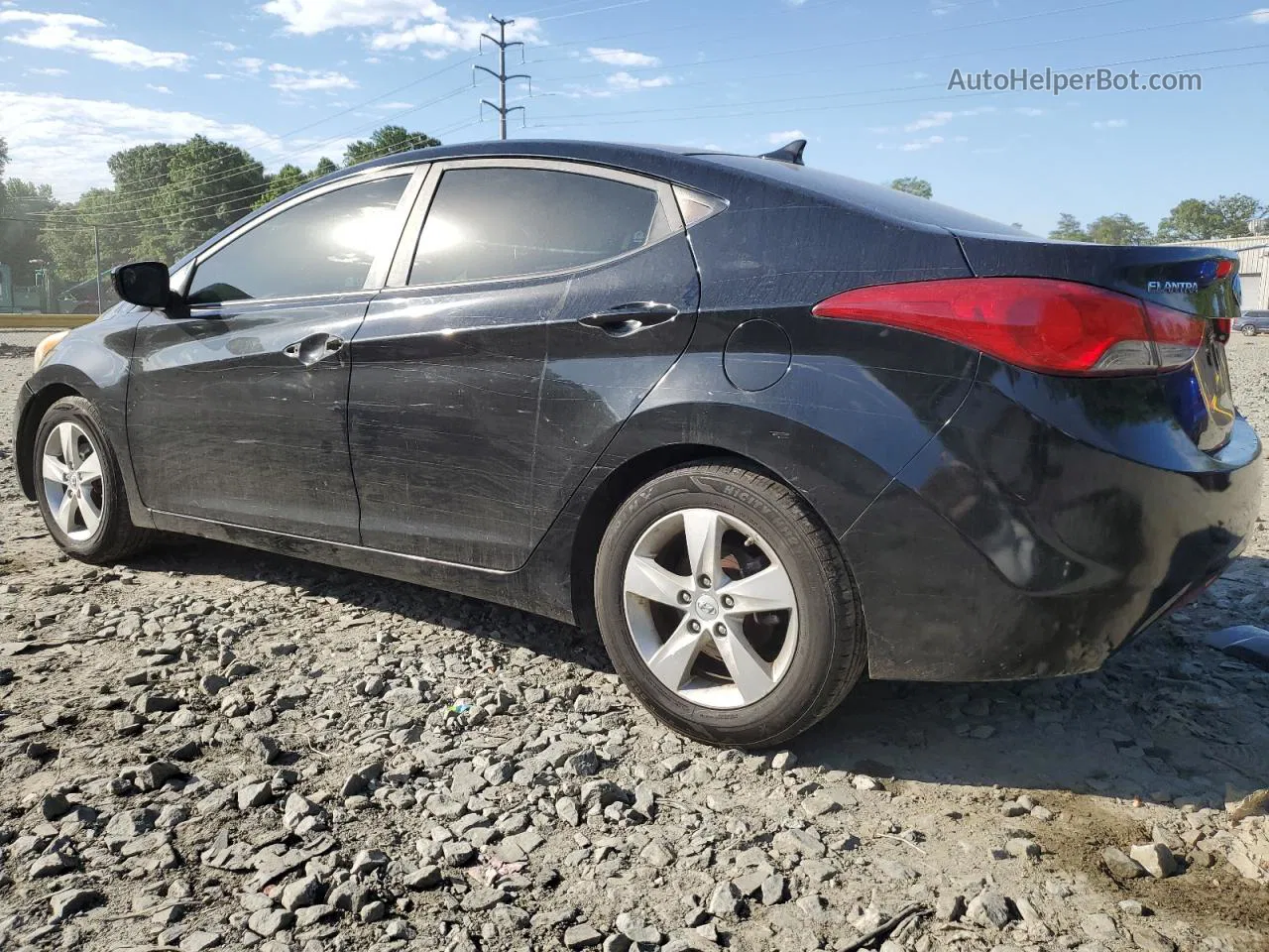 2011 Hyundai Elantra Gls Black vin: 5NPDH4AE8BH002273